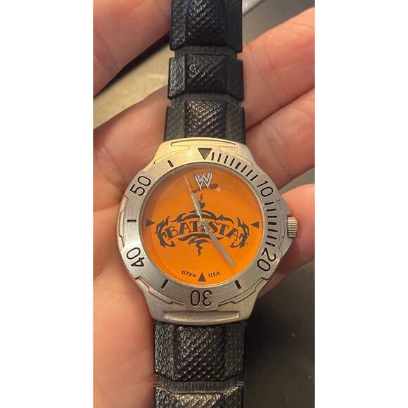 Black Orange WWE Batista Men's Watch - Game Time - Picture 3 of 3